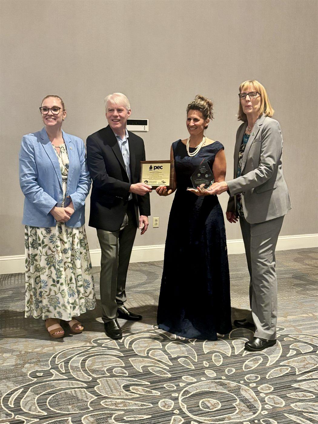 Dr. Mandy Manna with colleagues accepting the 2026 Governor's Award for Environmental Excellence on behalf of the School District of Philadelphia